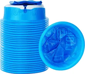 24 Pack Blue Emesis Bags, 1000 ml Vomit Bags for Morning Sickness, Portable Nausea Bags for Pregnant Women, Leak Resistant Design for Car and Travel