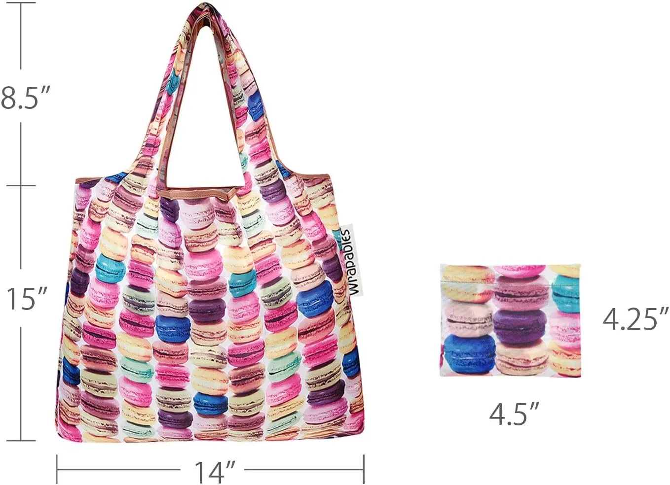 allydrew Foldable Tote Nylon Reusable Grocery Bag (Set of 2)