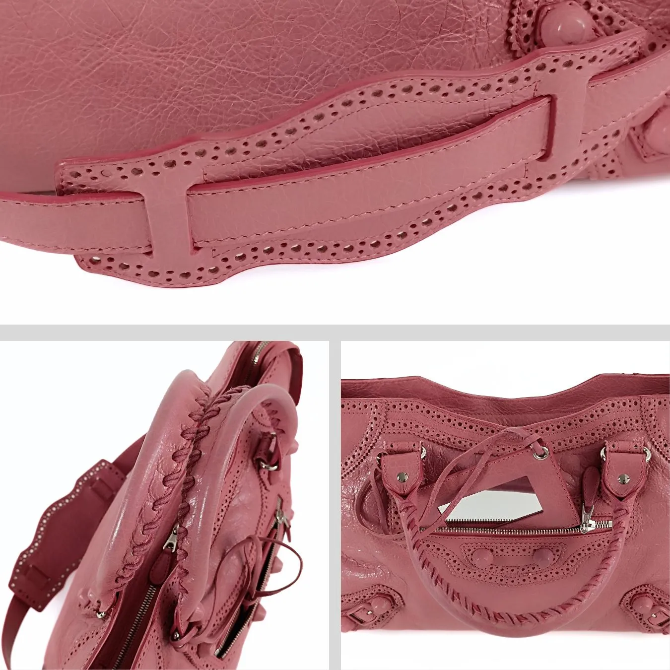 BALENCIAGA Balenciaga Balenciaga City shoulder bag in pink leather