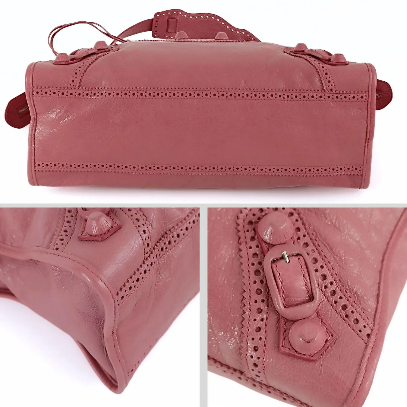 BALENCIAGA Balenciaga Balenciaga City shoulder bag in pink leather