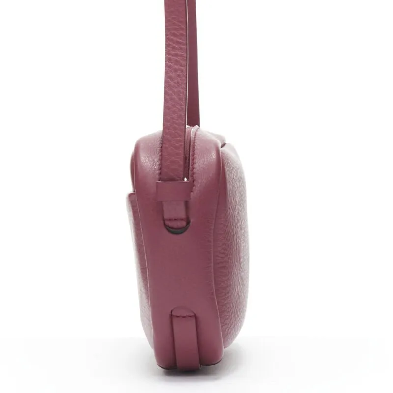 BALENCIAGA Demna Everyday Camera XS burgundy red logo camera crossbody bag