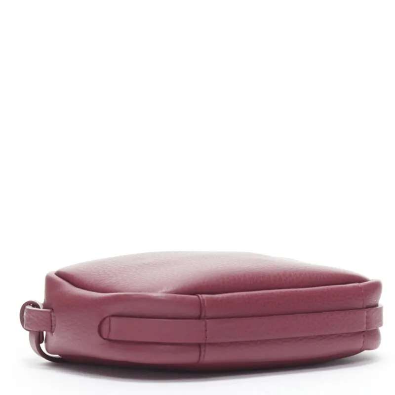 BALENCIAGA Demna Everyday Camera XS burgundy red logo camera crossbody bag