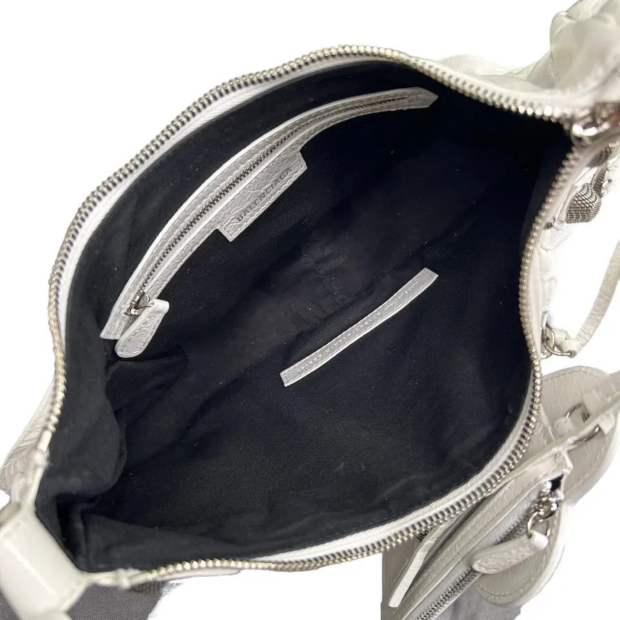 BALENCIAGA LE CAGOLE XS SHOULDER BAG - WHITE