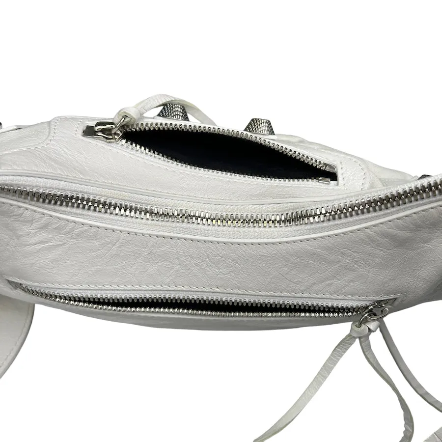 BALENCIAGA LE CAGOLE XS SHOULDER BAG - WHITE