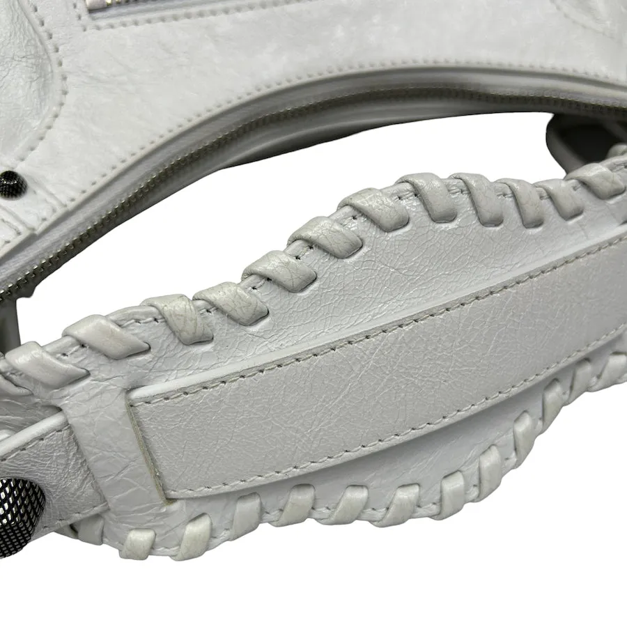 BALENCIAGA LE CAGOLE XS SHOULDER BAG - WHITE