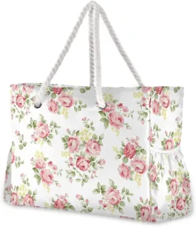 Beach Tote Bags for Women, Starfish Beach Large Beach Shoulder Bag Pool Bags Purse