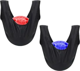 Bowling Seesaw Bag 2 Pack, Bowling Polisher Bag Carrier Ball Cleaner Holder, Black, 15' X 16'