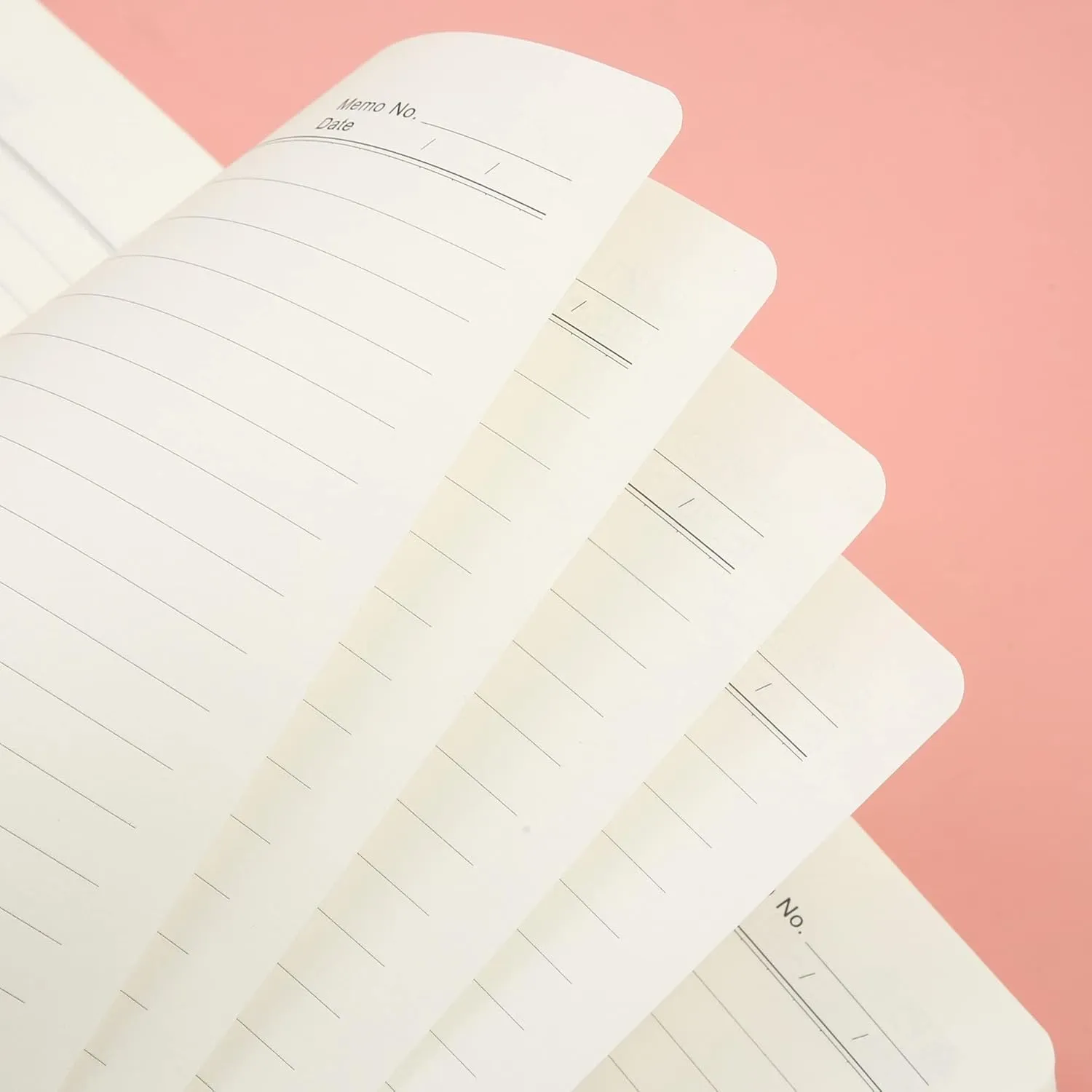 CAGIE Lined Journal Notebook for Work, 196 Pages, Medium 5.7" x 8.3", Hardcover Notebook Journal with Pen Loop, (Flash Pink Ruled), Gifts