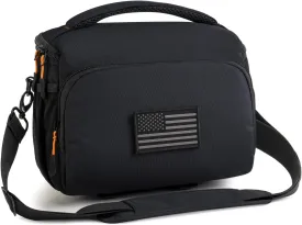 Camera Lens Bags & Cases, Camera Bag Protective Covers Photography Shoulder Bag Compatible for Nikon, Canon, Sony DSL/SLR/Mirrorless Equipment Travel Waterproof (Black)