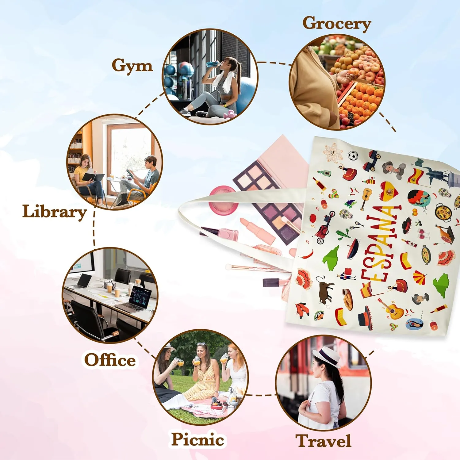 City Travel Souvenir Gifts, Souvenirs Lovers Essentials Trip Gifts For Women Friends, Honeymoon Birthday Anniversary Bag
