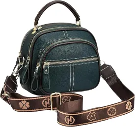 Coefficienta Classic Multifunctional Compartments Adjustable Wide Shoulder Strap Leather Bag, Shoulder Strap Leather Bags