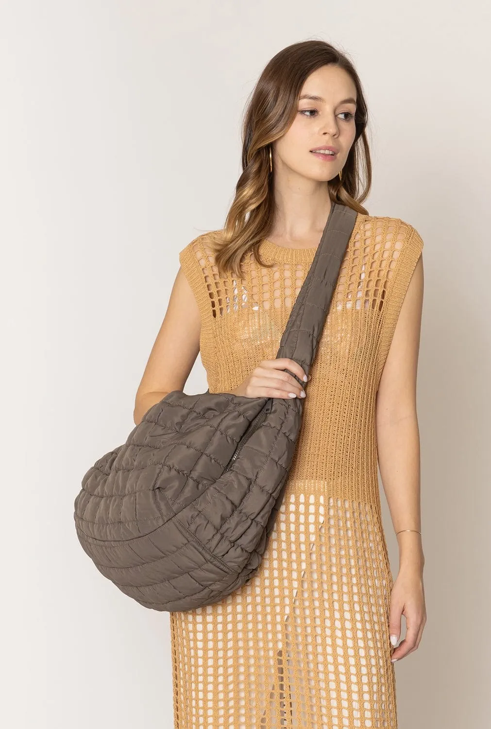 Cora Quilted Puffer Tote