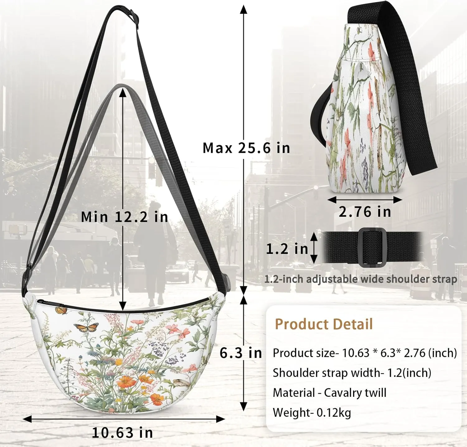Crescent Crossbody Bag for Women Men, Lightweight Small Sling Hobos Dumpling Bag Crescent Purse, Crescent Moon Bags