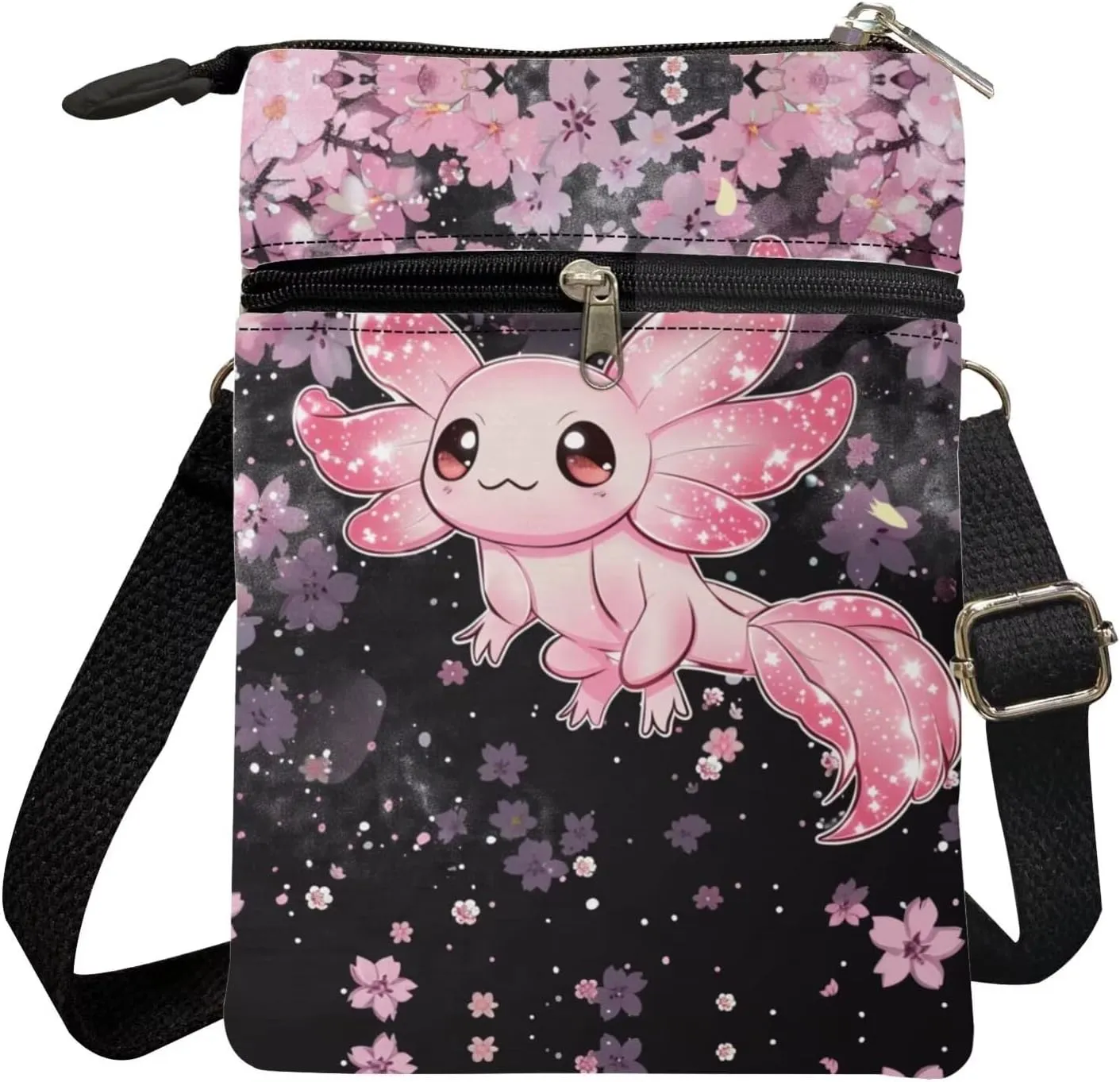 Crossbody Messenger Bag for Women Small Sling Bag Canvas Shoulder Bag Wallet Purse