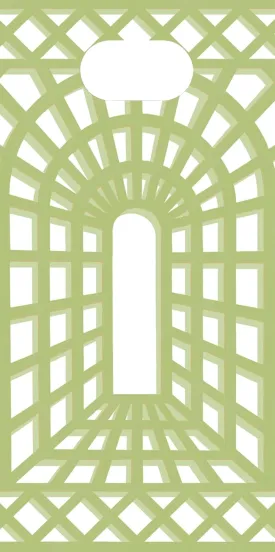 Entertaining with Caspari Garden Trellis Party Bags, 4 by 2 by 8-Inch, Pack of 8
