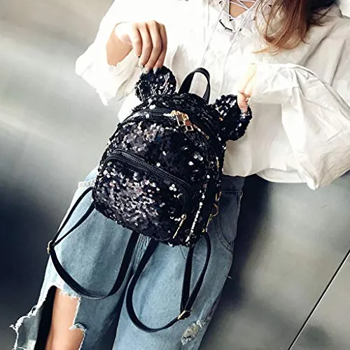FORUU Bags, 2019 Summer Newest Arrival Holiday Party Beach Under 5 dollar Unisex Fashion Lady Sequins School Backpack Satchel Girls Student Travel Shoulder Bag