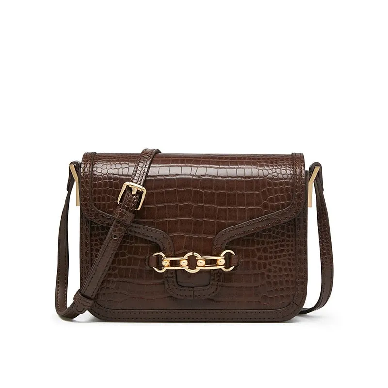 FOXER Lady Small Crossbody Bags Fashion 2021 Vintage Shoulder Messenger Bags for Women Cow Leather Commute Handbag Casual Purse
