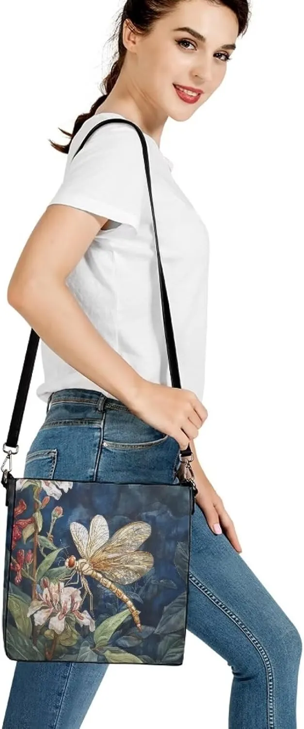 HUGS IDEA Boho Bags for Women Leather Handbag Shoulder Bucket Crossbody Purse