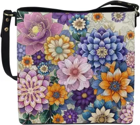 HUGS IDEA Women's Handbag Leather Tote Shoulder Bucket Bags Crossbody Top-handle Bag