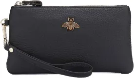 imeetu Women's Wristlet Clutch Purse Leather Cell Phone Wallet Handbag with Wrist Strap
