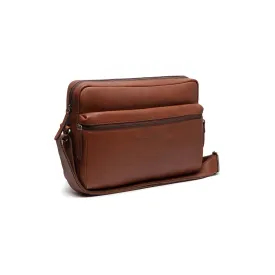 Leather Shoulder Bag Cognac Novara