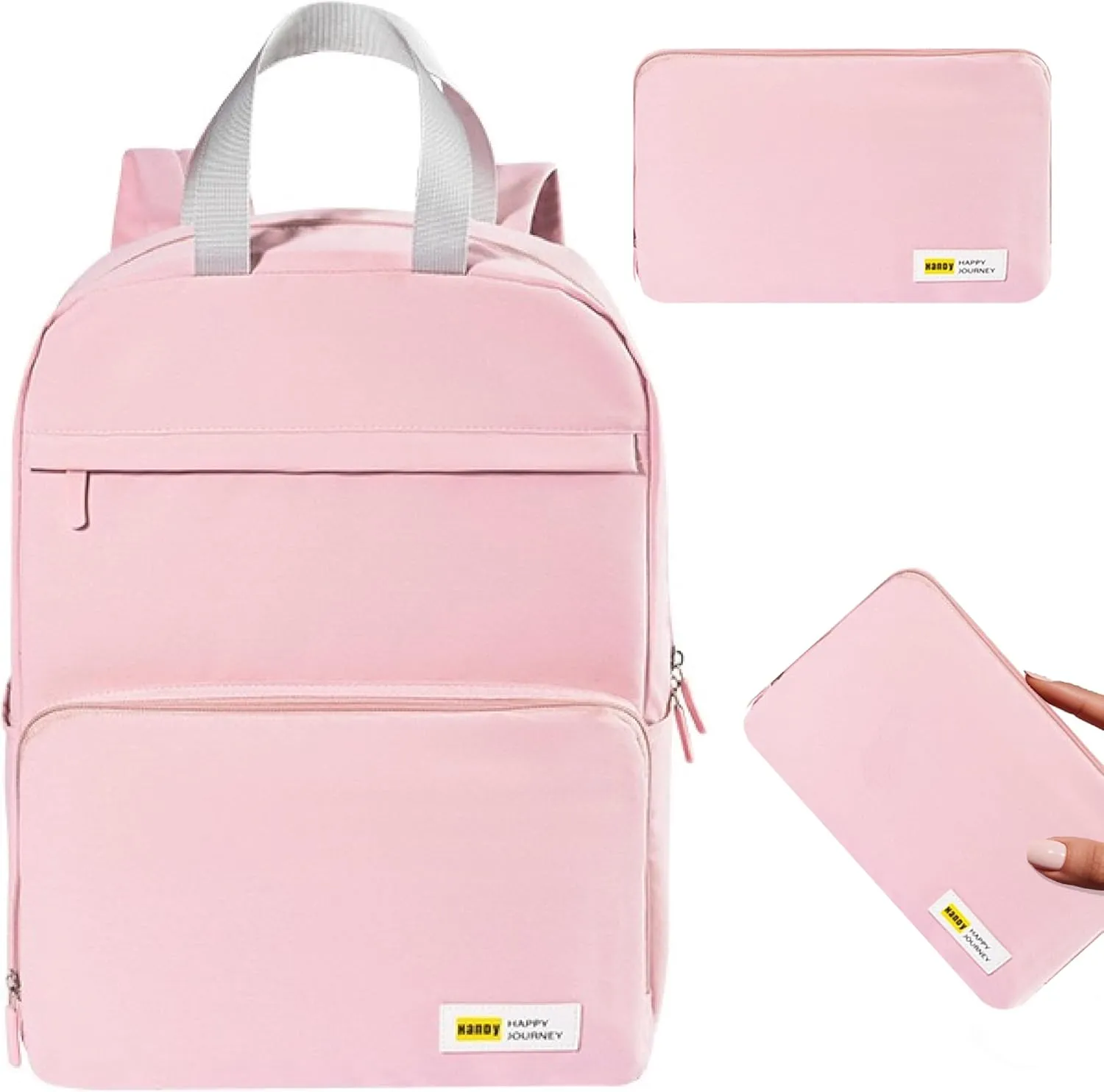 Lightweight Foldable Backpack, Portable Pink Travel Daypack, Compact Outdoor Hiking Shoulder Bag, Foldable Waterproof Rucksack for Travel, Cycling, Camping, Easy Carry, Space-Saving