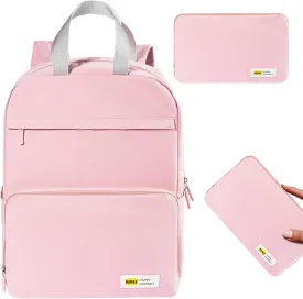 Lightweight Foldable Backpack, Portable Pink Travel Daypack, Compact Outdoor Hiking Shoulder Bag, Foldable Waterproof Rucksack for Travel, Cycling, Camping, Easy Carry, Space-Saving