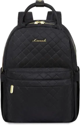 LOVEVOOK Mini Backpack Purse for Women Cute Small Backpack, Light Weight Fashion Daypack for Work Travel Daily Backpack (Black Quilted)