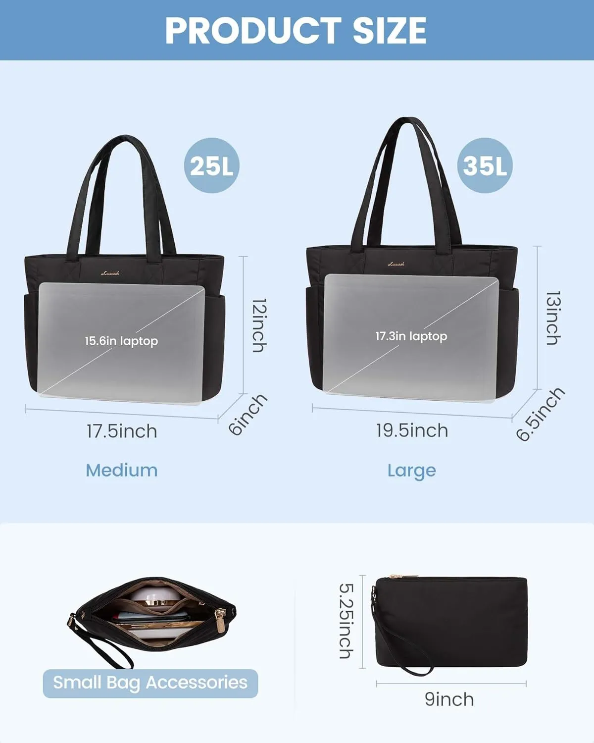 LOVEVOOK Tote Travel Bag for Women, Puffer Work Handbag with Zipper for Teacher Nurse, Quilted Laptop Shoulder Gym Bag Cute