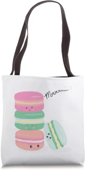 Macarons Paris Souvenir Cookie Kawaii French Women Girls Mom Tote Bag