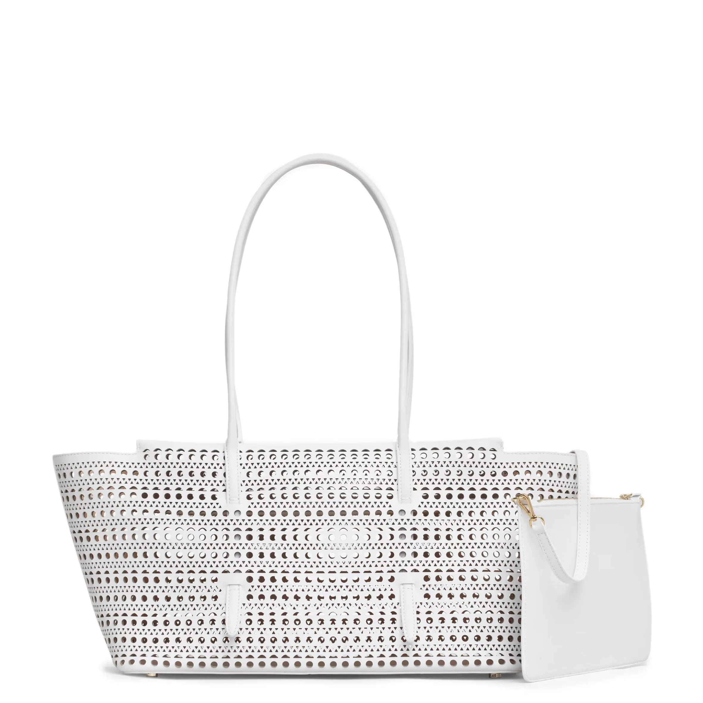 New Mina 32 in Vienne Calfskin, White