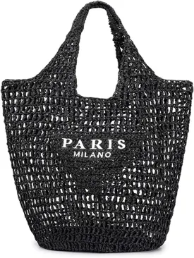 New Woven Bag, Straw Mesh Tote Bag, Beach, Shoulder Bag, Hobo Women, Foldable Large Capacity, for Holiday.