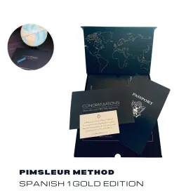 Pimsleur Approach Spanish Level 1: 30 Lessons - 16 Audio Cds - Learn for Travel, Work, or Family Gold Edition Dr Paul Pimsleur - Method w/ Spanish English Dictionary