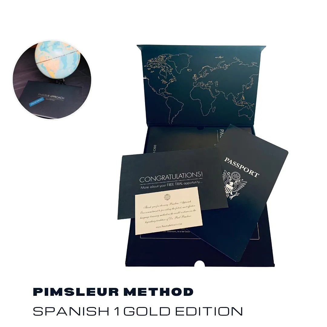 Pimsleur Approach Spanish Level 1: 30 Lessons - 16 Audio Cds - Learn for Travel, Work, or Family Gold Edition Dr Paul Pimsleur - Method w/ Spanish English Dictionary