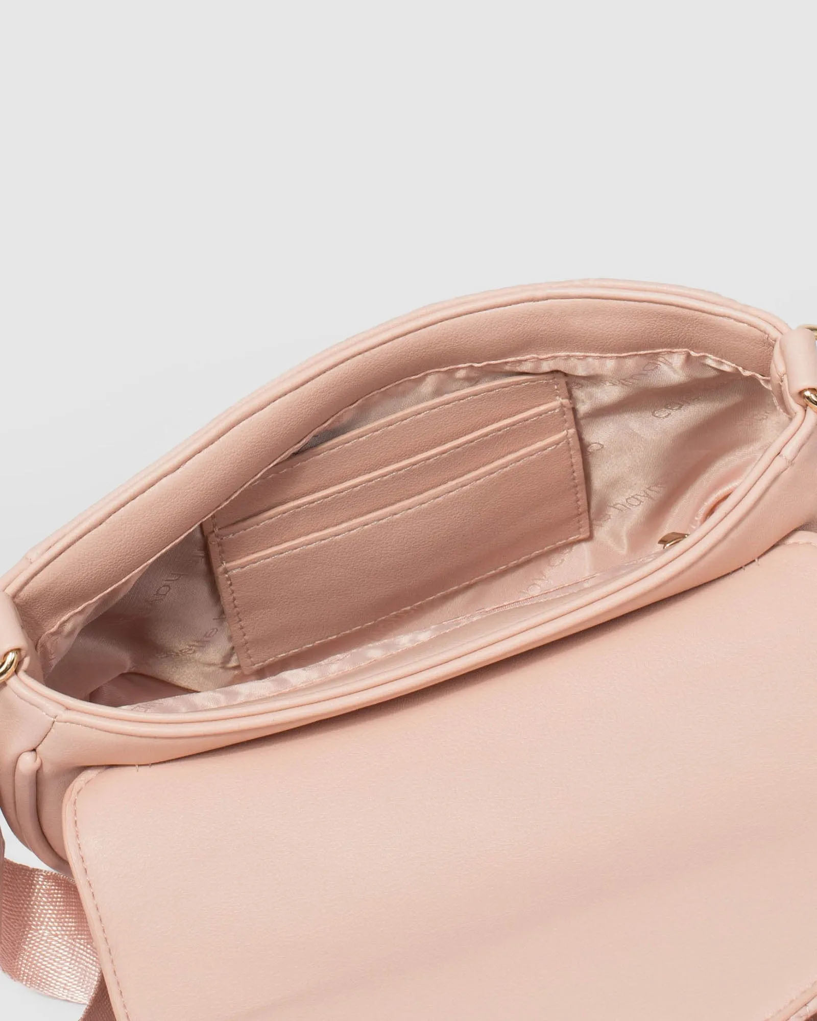 Pink Adwowa Quilted Crossbody Bag