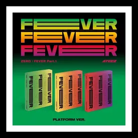 PLATFORM ATEEZ ZERO : FEVER PART.1 5th Mini Album 3 Ver Set   Gift Card