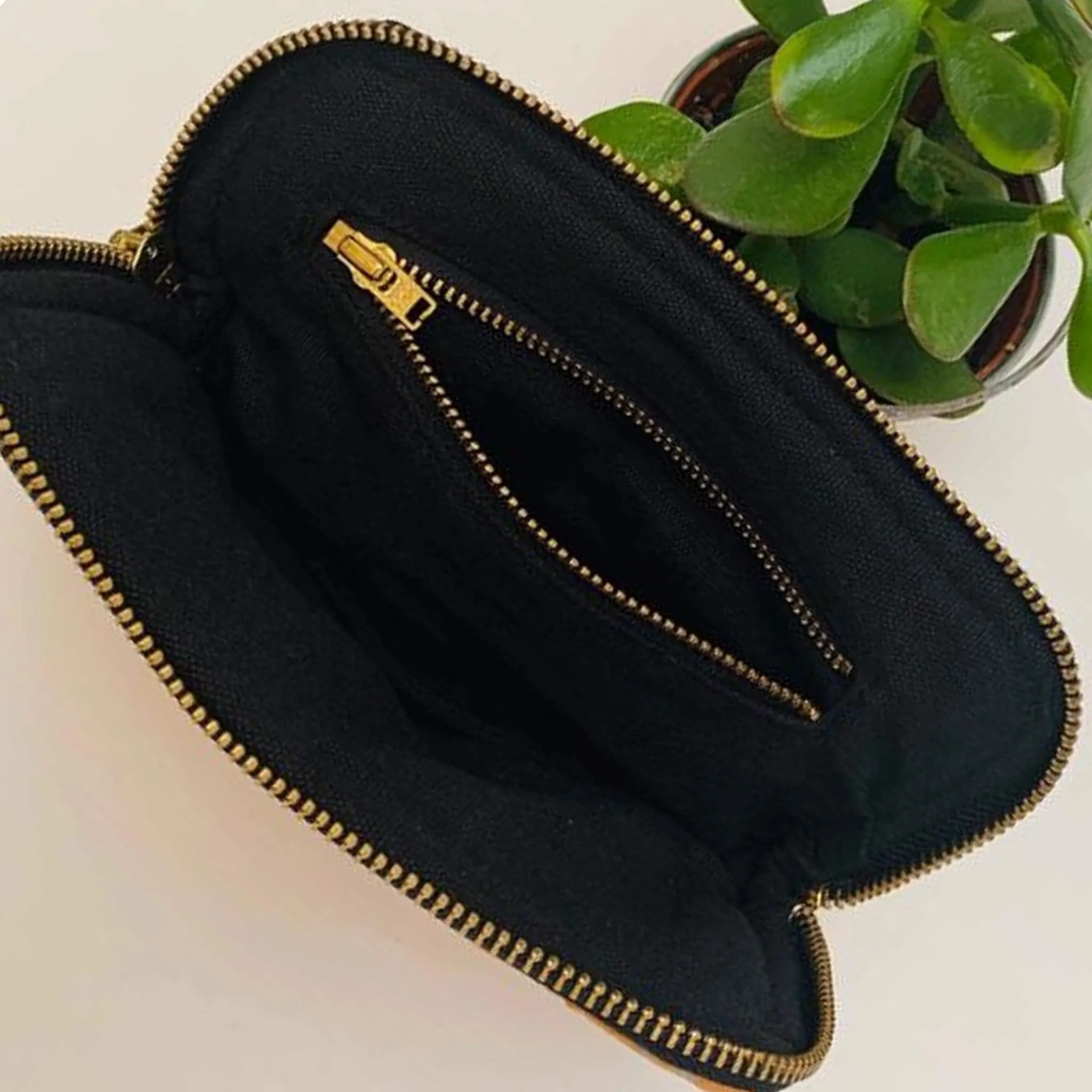 Premium Recycled Silk Make-up Bag (One-Off Print)