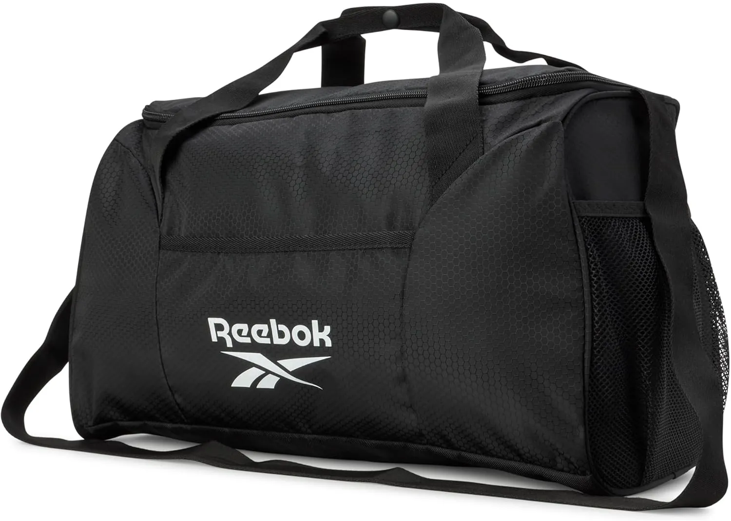 Reebok Duffle Bag - Carry On Gym Bag for Workout and Travel Duffel Bags - Small Size Overnight Bags for Women and Men, Size Small, Aleph Black