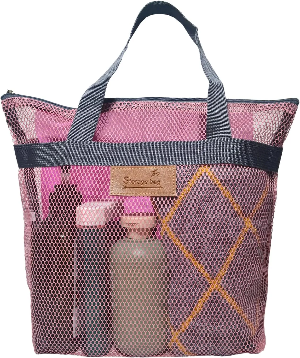 Rotema Portable Shower Bag - College Dorm Essentials, Everyday Household Shower Basket for Toiletries