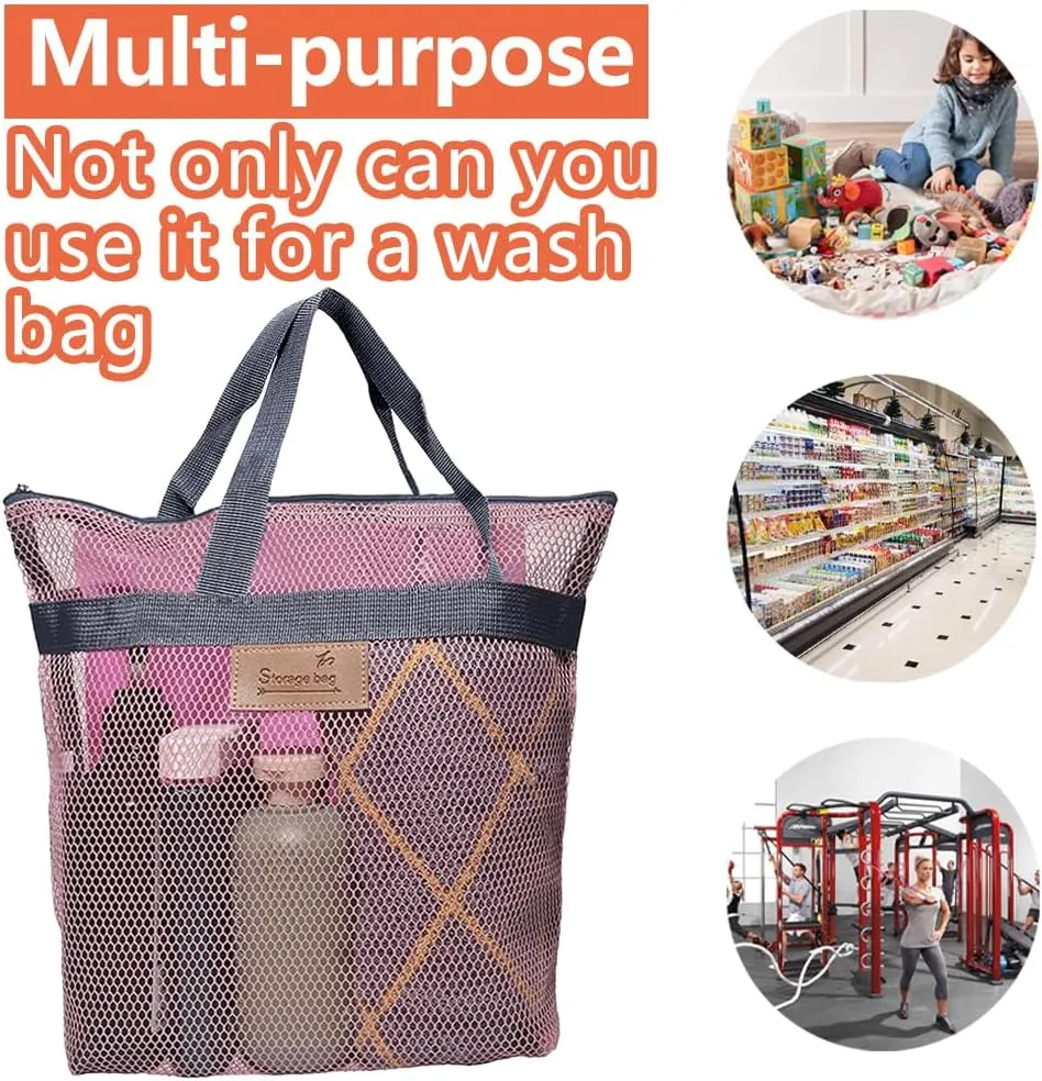 Rotema Portable Shower Bag - College Dorm Essentials, Everyday Household Shower Basket for Toiletries