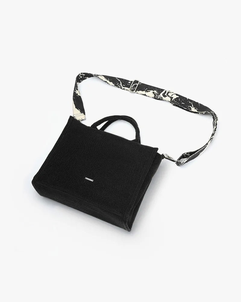 The Satchel Handbag - Wabi-Sabi (Black)