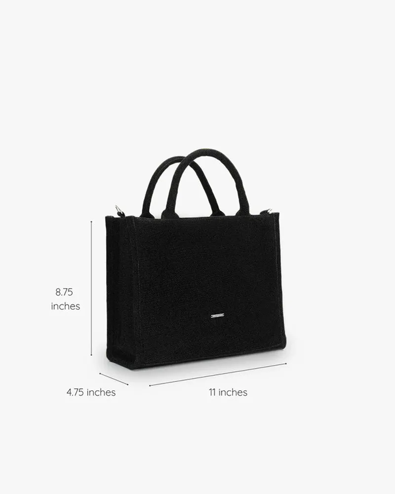 The Satchel Handbag - Wabi-Sabi (Black)