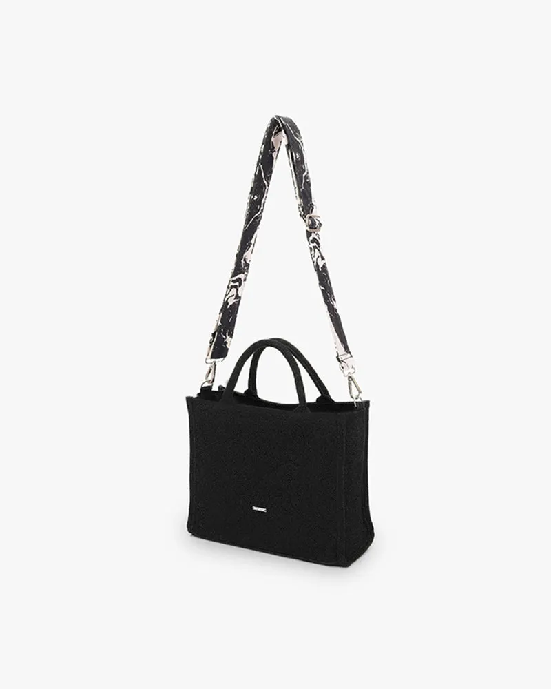 The Satchel Handbag - Wabi-Sabi (Black)