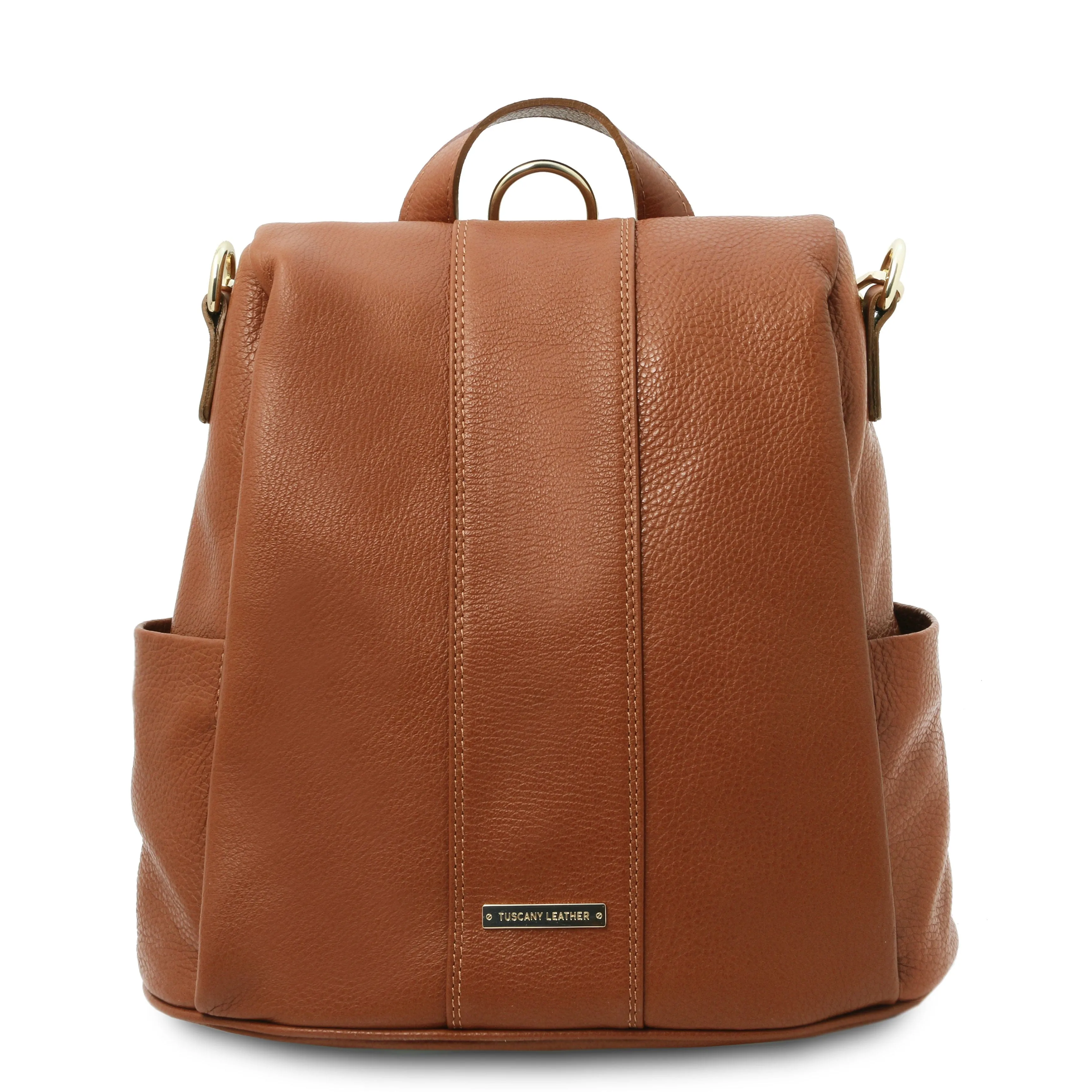 TL Bag - Soft leather backpack - convertible 2-in-1 backpack shoulder bag | TL142138