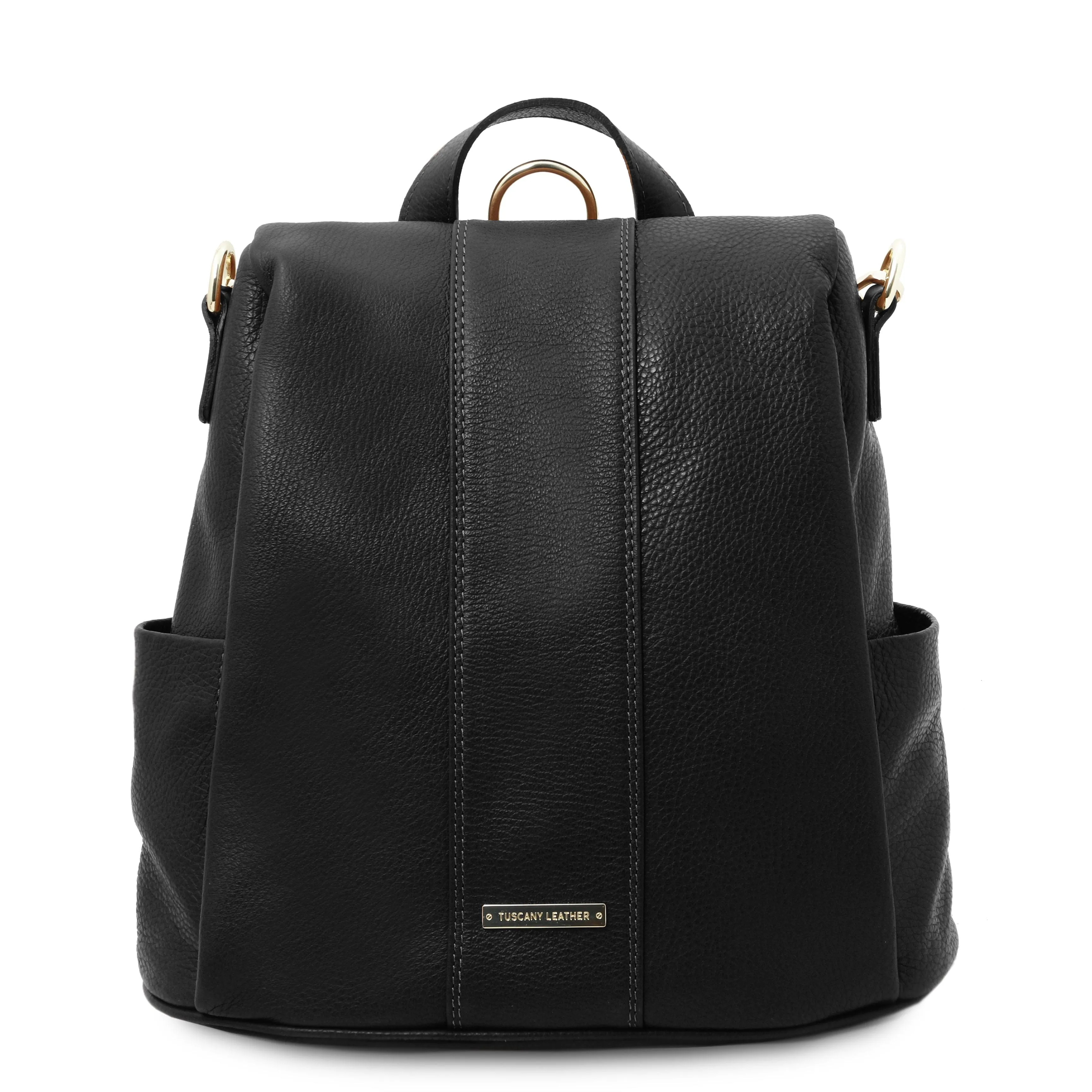 TL Bag - Soft leather backpack - convertible 2-in-1 backpack shoulder bag | TL142138