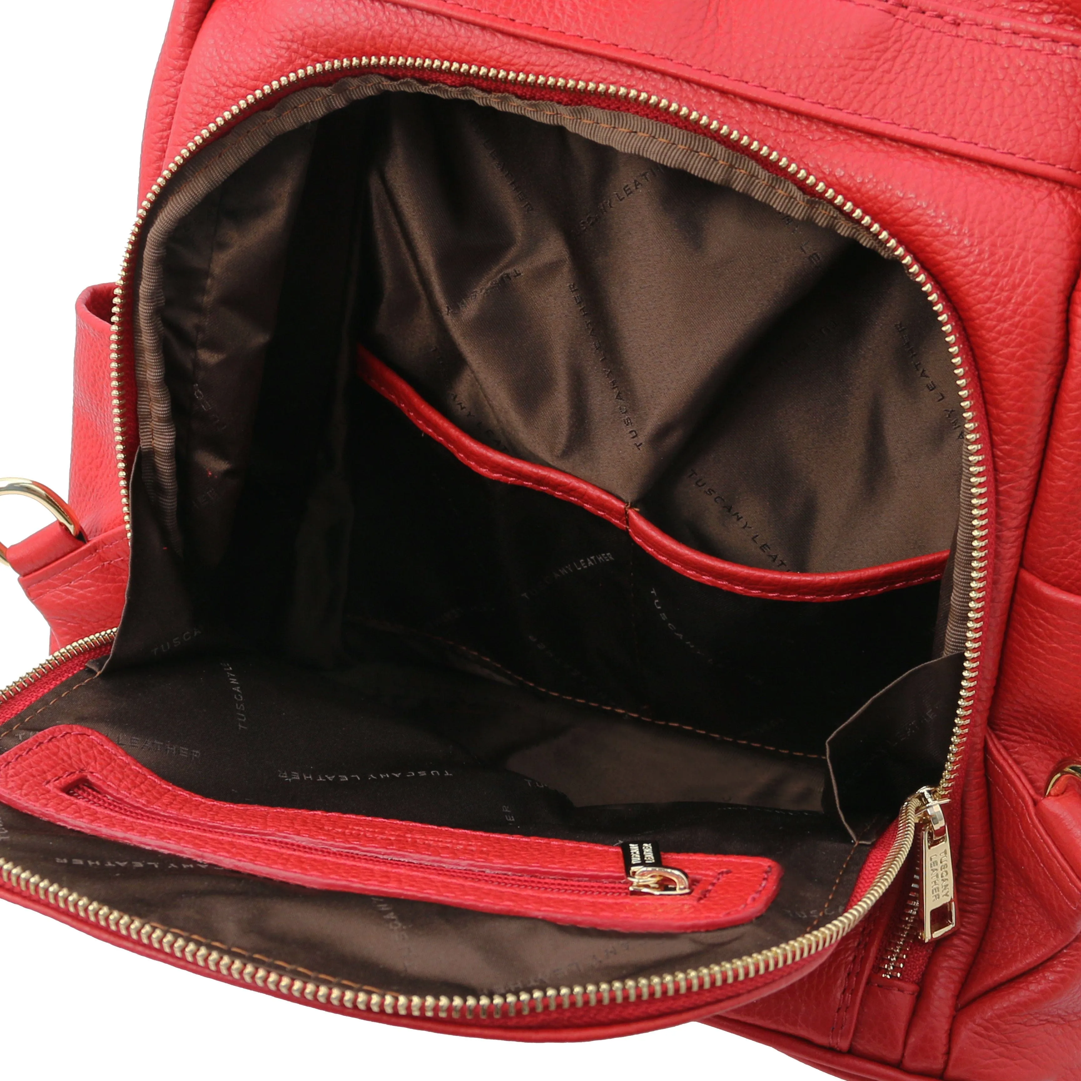 TL Bag - Soft leather backpack - convertible 2-in-1 backpack shoulder bag | TL142138