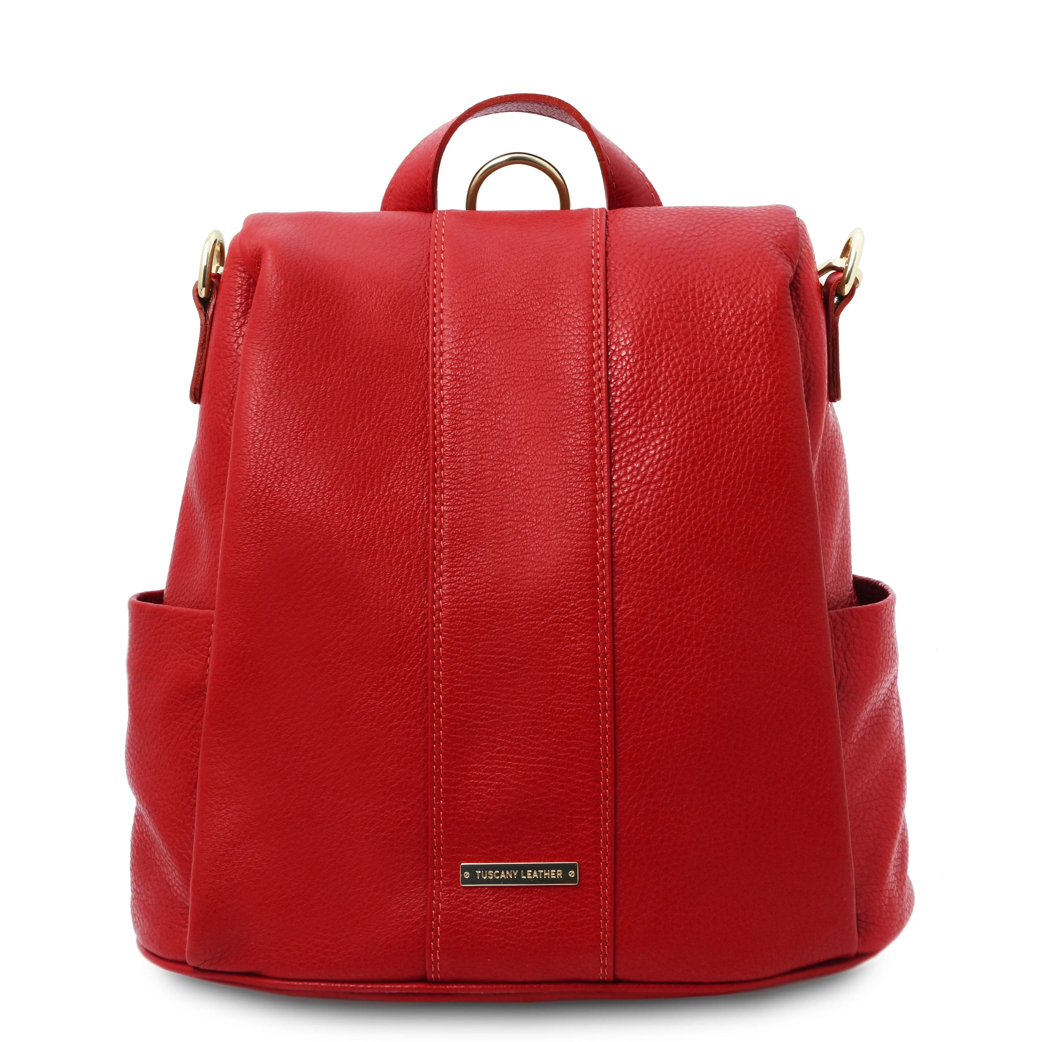 TL Bag - Soft leather backpack - convertible 2-in-1 backpack shoulder bag | TL142138