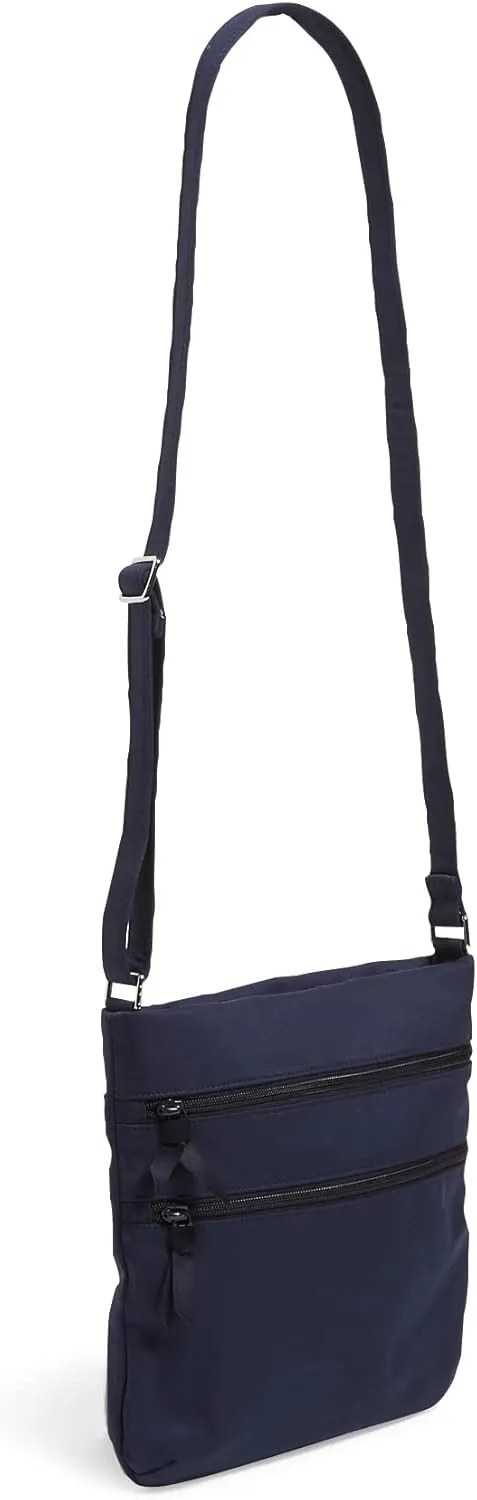 Vera Bradley Women's Cotton Triple Zip Hipster Crossbody Purse