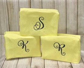 Waffle Weave Cosmetic Bag