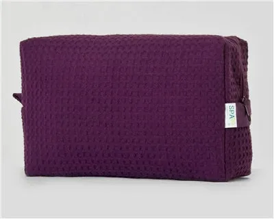 Waffle Weave Cosmetic Bag